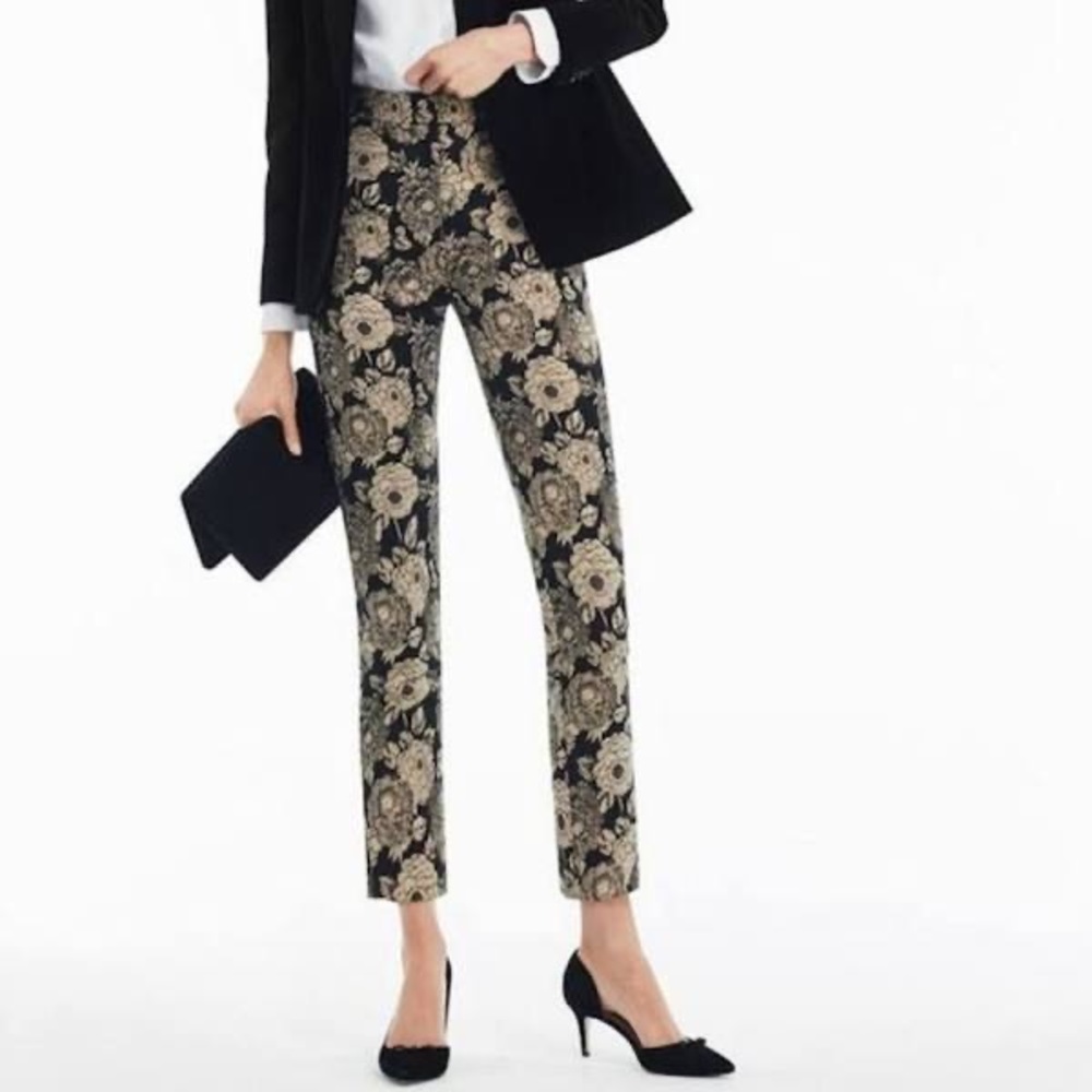 Ann Taylor metallic print evening pants